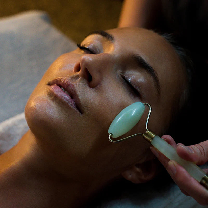 Rouleau de massage en pierre de Jade