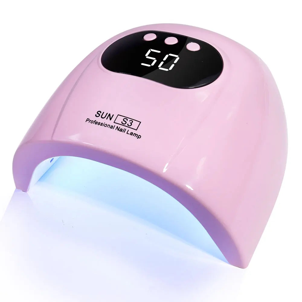 Lampe UV pour ongles : Gel, Polish, Drying avec affichage LED et détection de mouvement. Lampe de manucure professionnelle. Séchoir, Outil d’utilisation à domicile.